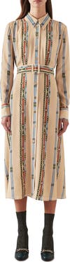 LK Bennett Kate Long Sleeve Belted Shirtdress