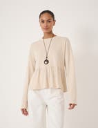 Hush Sana Peplum Jersey Top