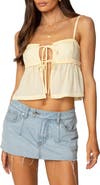 EDIKTED Loula Tie Front Camisole