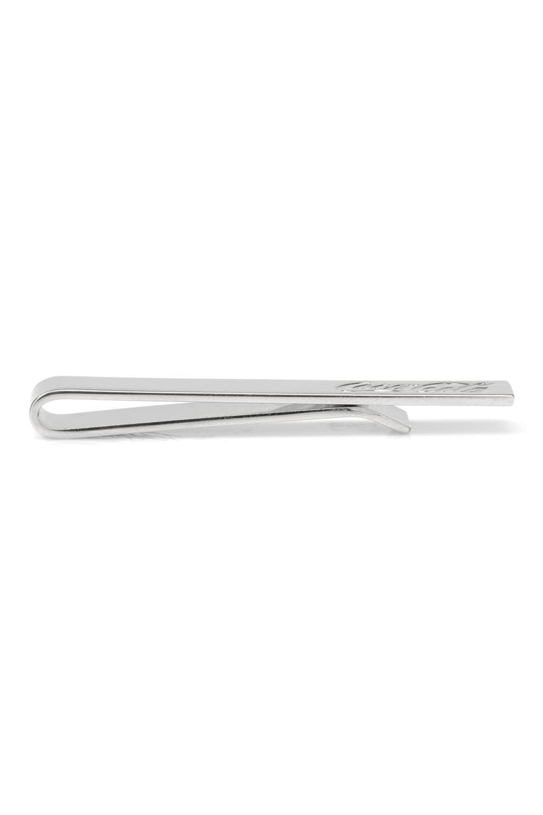 Men's Coca-Cola Hidden Message Tie Bar, Alternate, color, SILVER