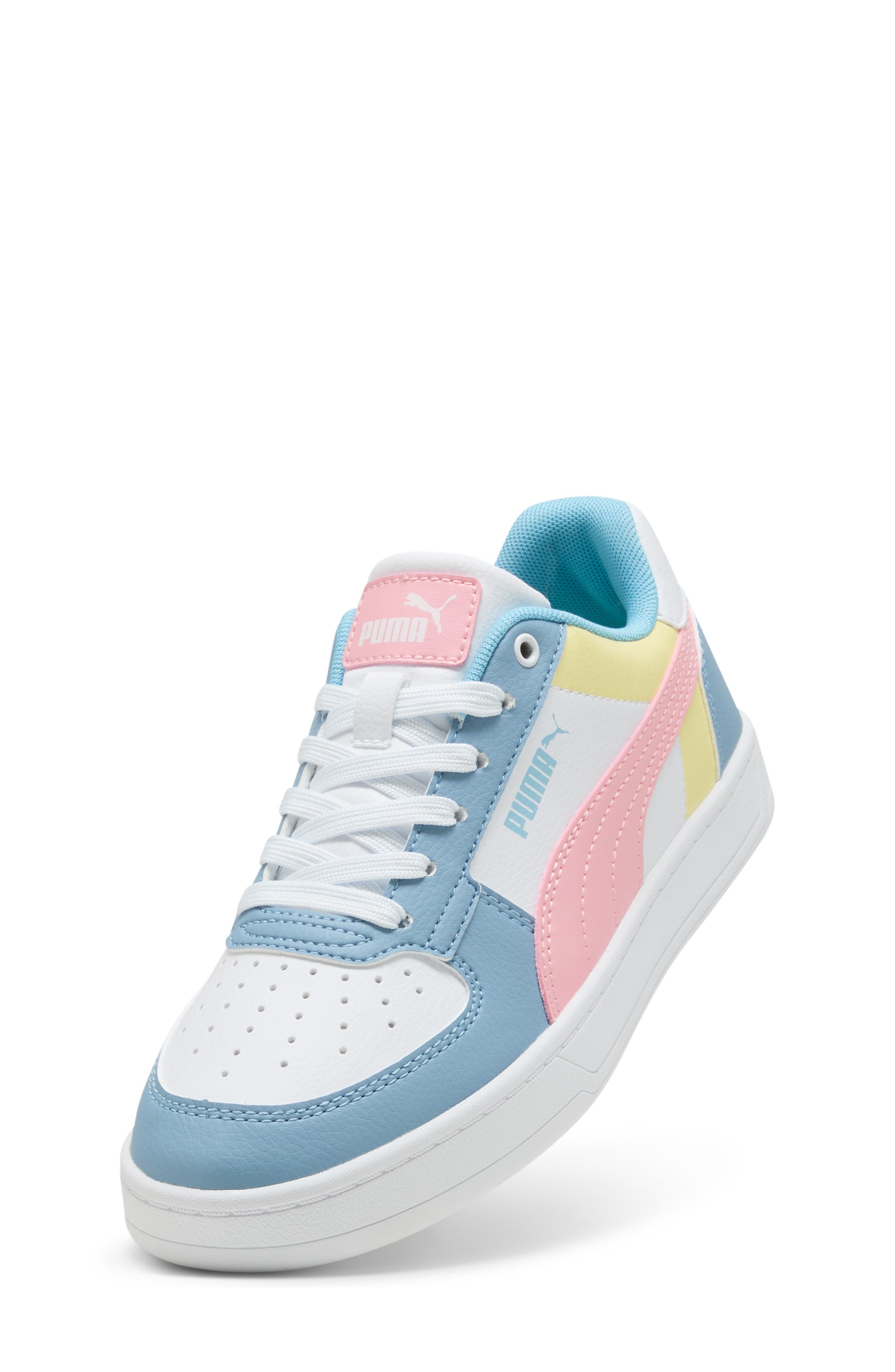 Kids' Caven 2.0 Sneaker, Alternate, color, PUMA WHITE/ PINKSCAPE/ BLUE