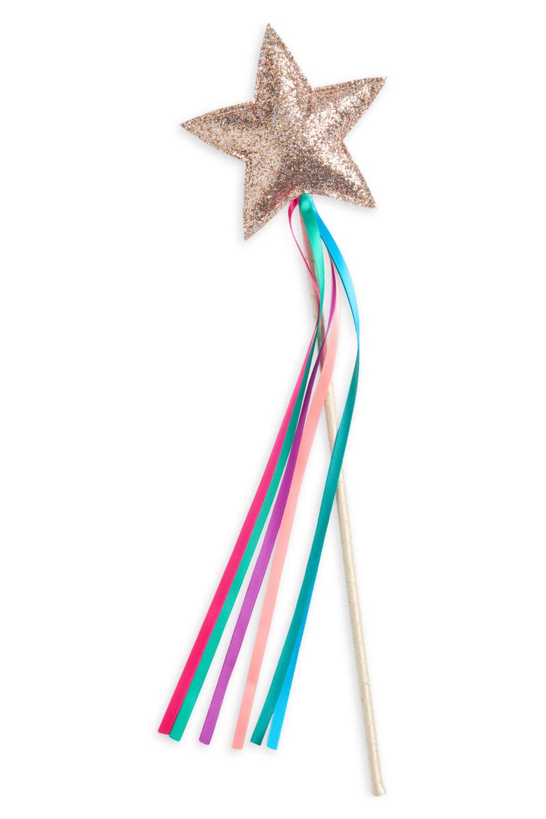 Kids' Rainbow Star Wand, Main, color, GOLD