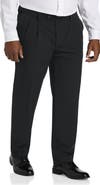 Oak Hill by DXL Big & Tall Easy Stretch Pleated Dress Pants