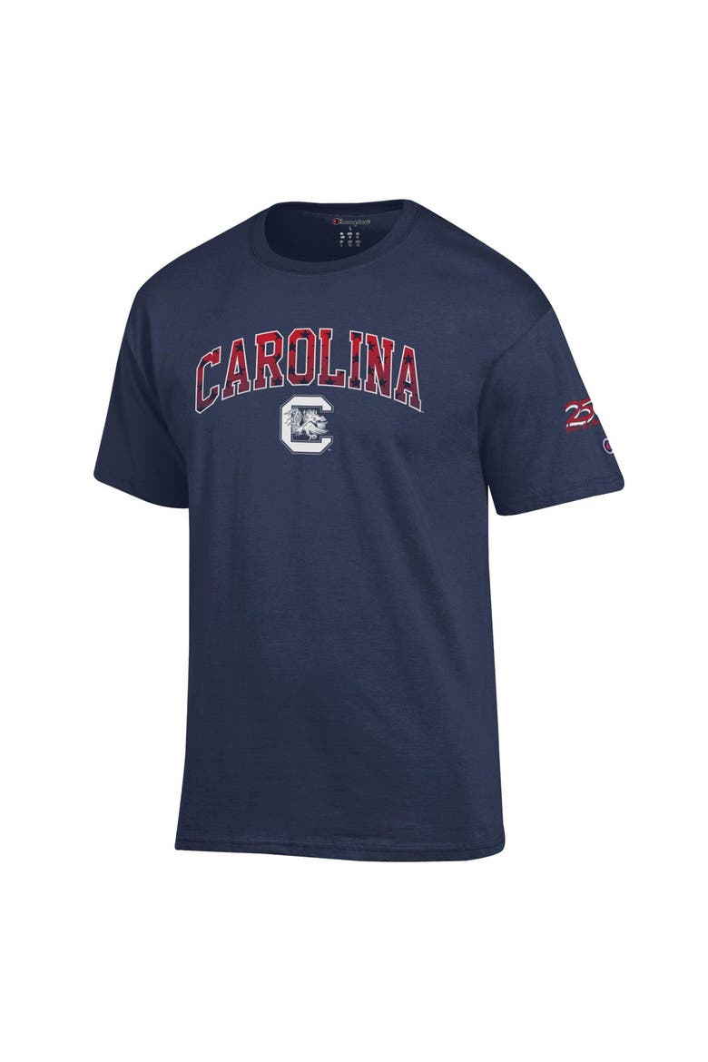 Men's Champion Navy South Carolina Gamecocks Americana 250th Arch T-Shirt, Alternate, color, Navy