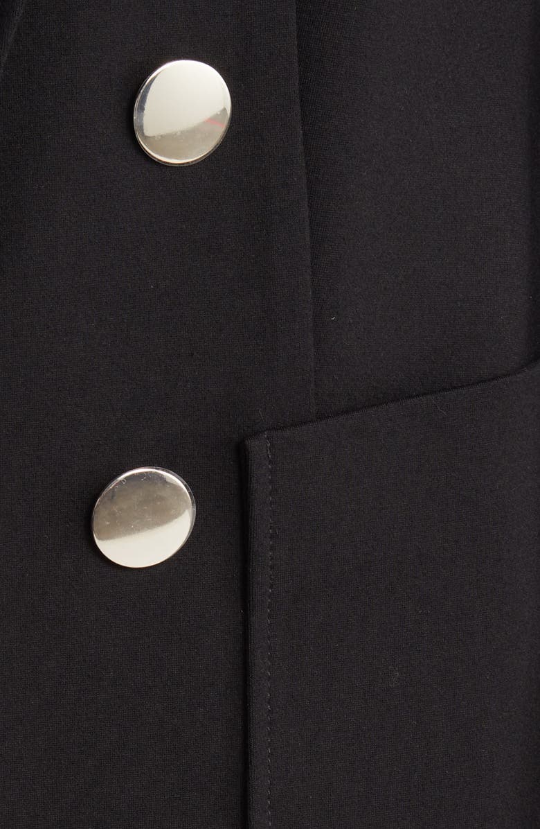 Anne Klein Faux Double Breasted Jacket, Alternate, color, Anne Black
