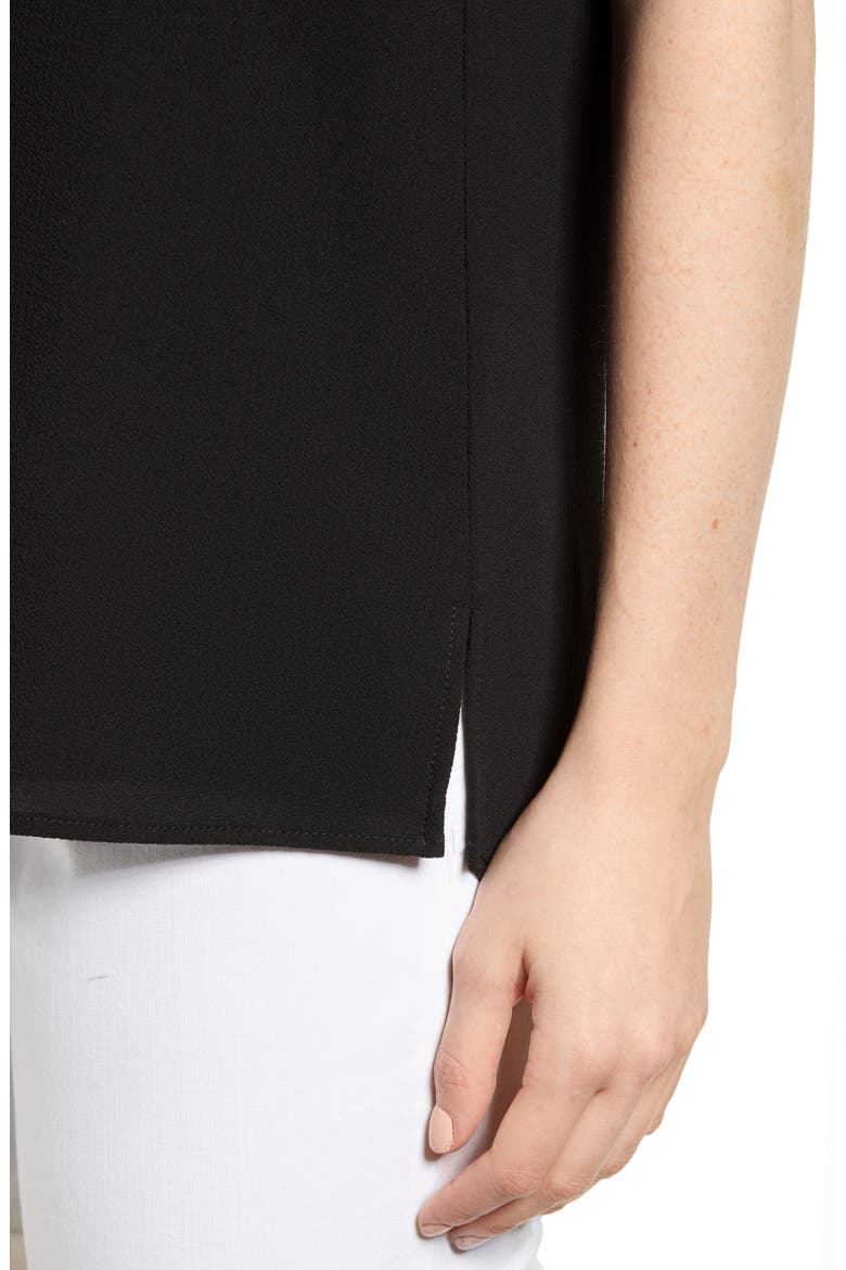 Gibson x Living in Yellow Reagan V-Neck Drop Back Top (Nordstrom Exclusive), Alternate, color, BLACK