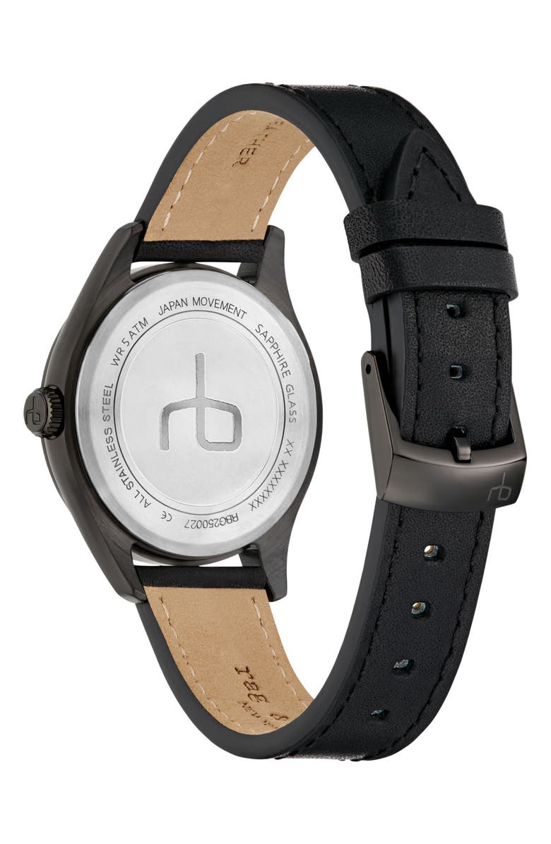 rag & bone Dean Leather Strap Watch, 38mm, Alternate, color,