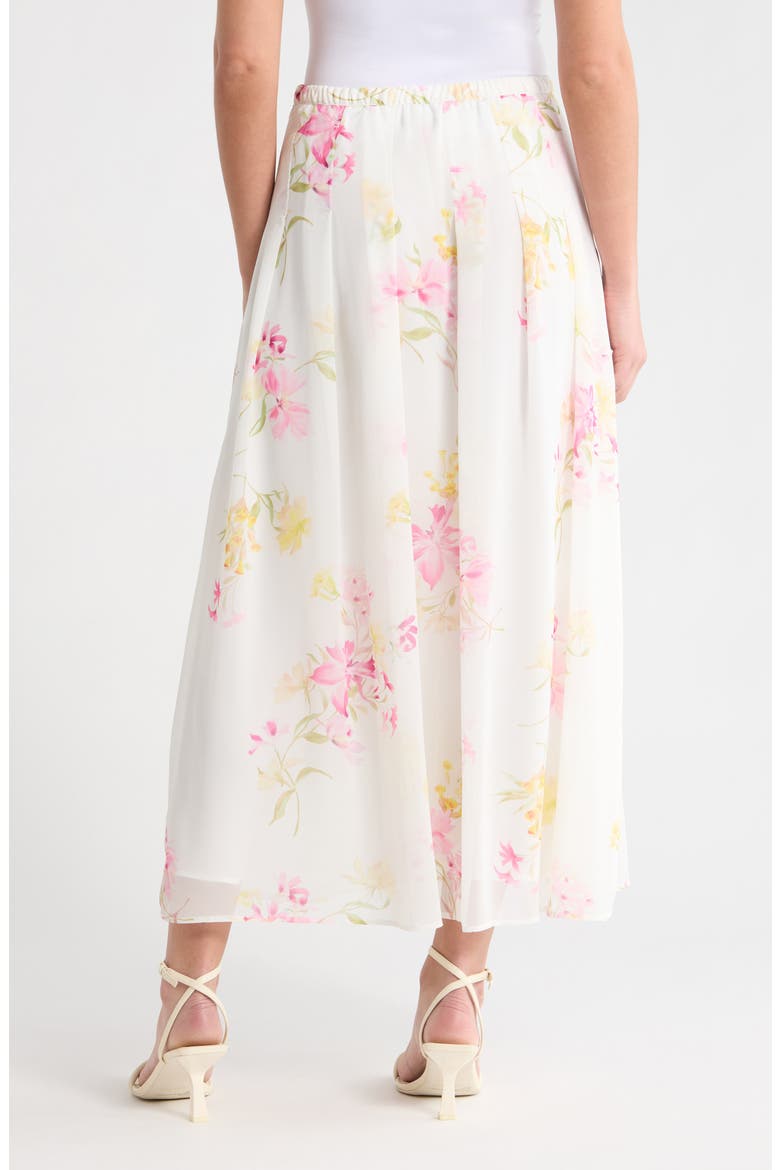 Floral Maxi Skirt, Alternate, color, LEMON CREAM