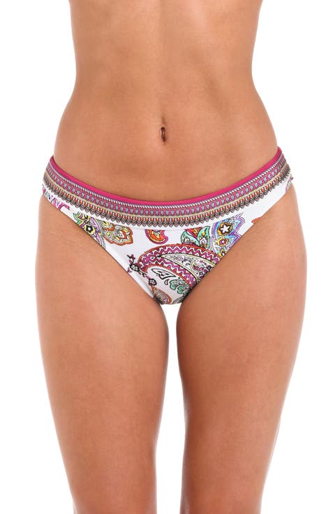 Nicole Bright Paisley Bikini Bottoms
