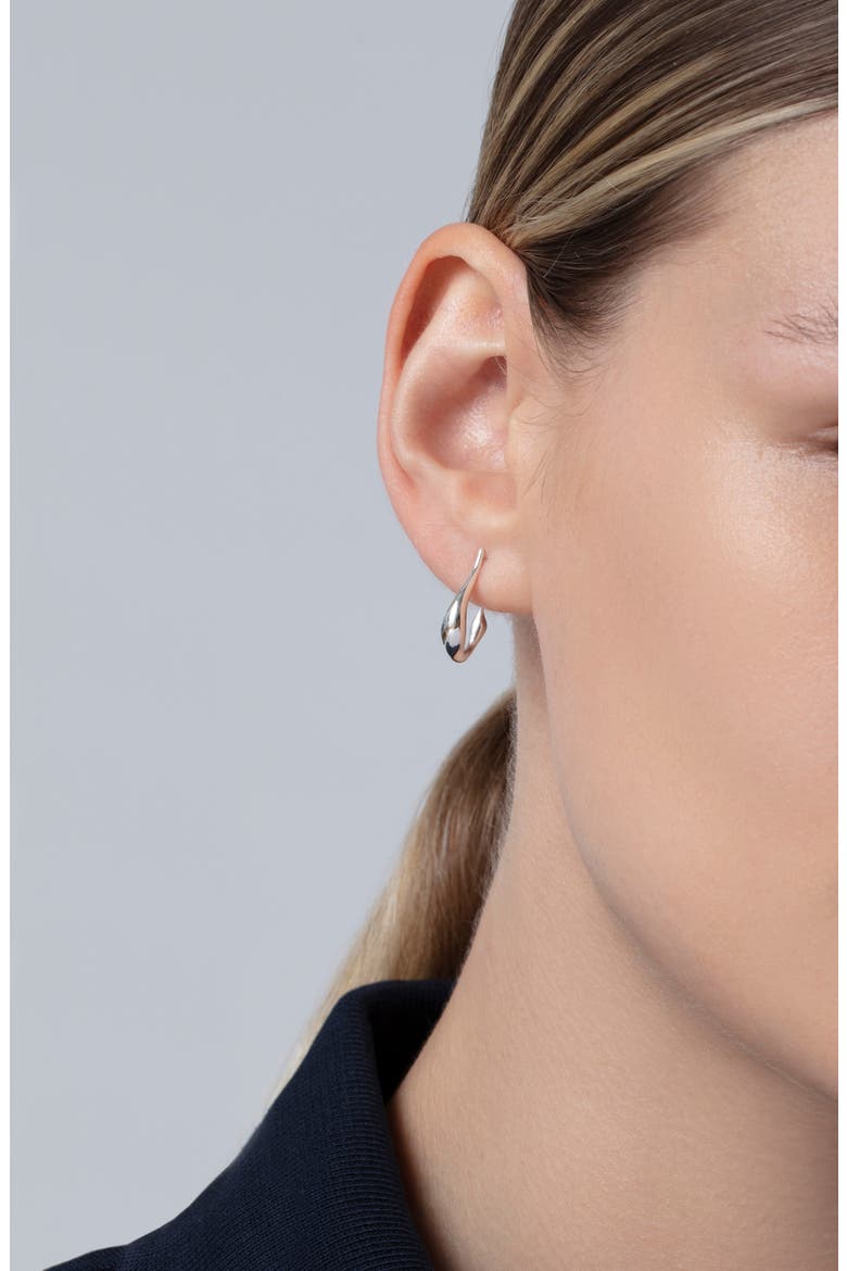 Mini Collette Hoop Earrings, Alternate, color, HIGH POLISH SILVER