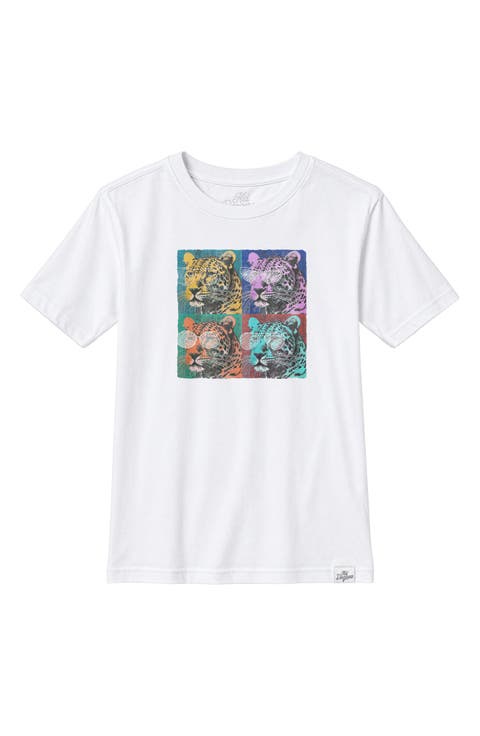 Kids' Leopard Warhol Graphic T-Shirt