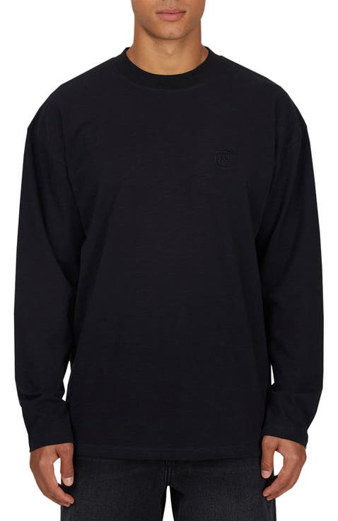 Emblem Tonal Relaxed Slub  Long sleeve T-shirt