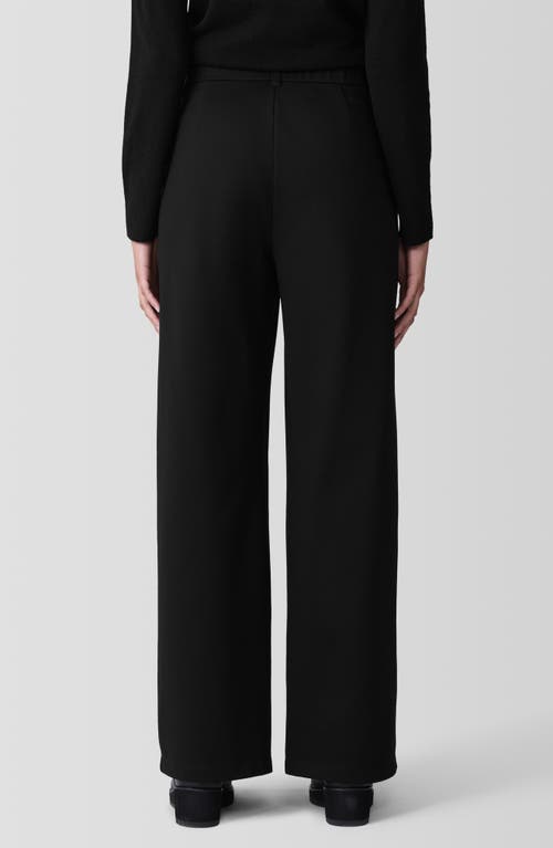 EILEEN FISHER EILEEN FISHER WASHABLE FLEX PONTE WIDE LEG PANTS