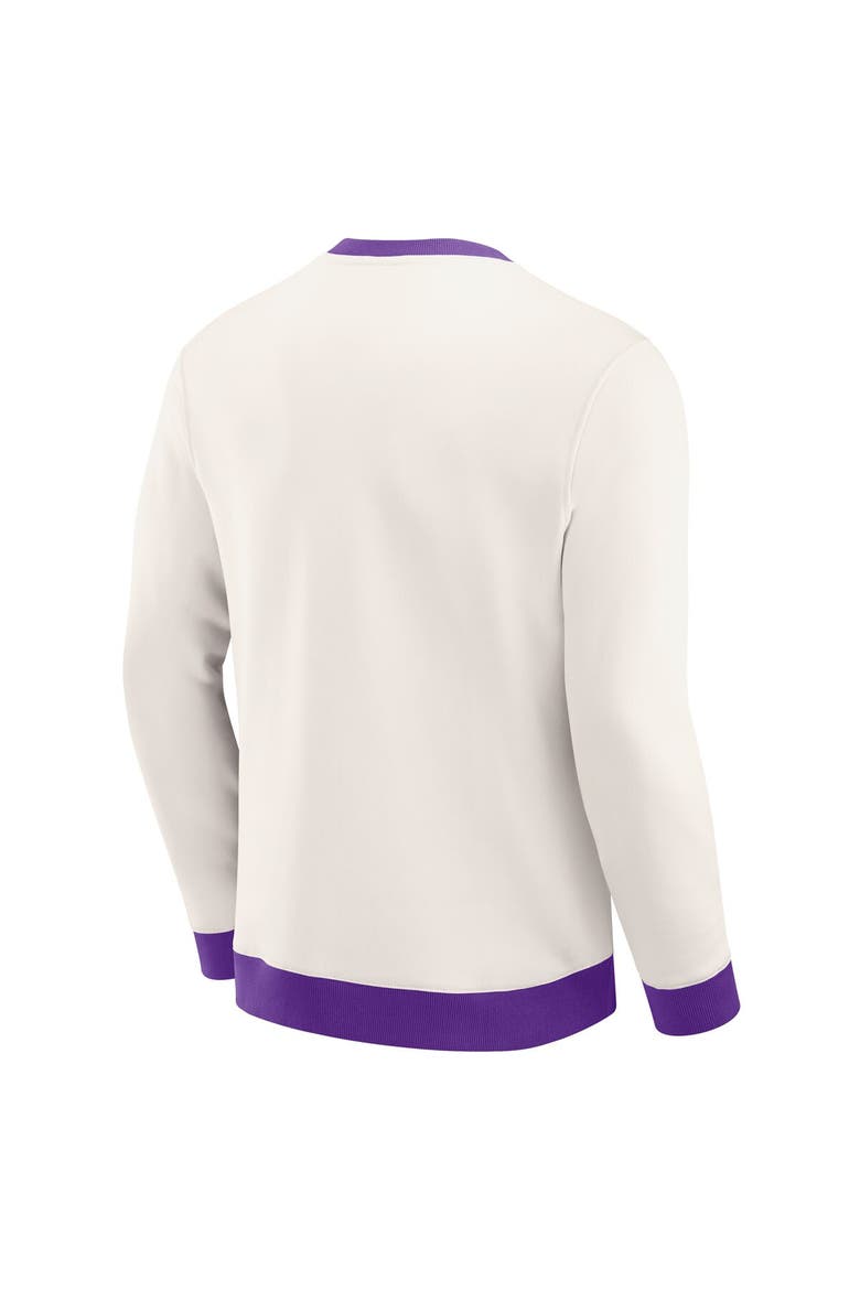 Men's Darius Rucker Collection by Fanatics  Cream Minnesota Vikings Colorblock Pullover Sweatshirt, Alternate, color, Cream