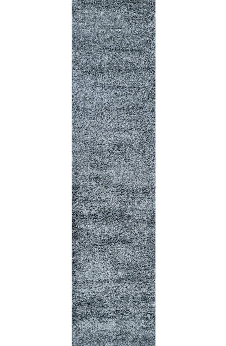 JONATHAN Y Groovy Solid Shag Area Rug, Main, color, Dove