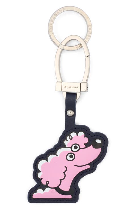 Le Pliage Illustration Leather Key Ring
