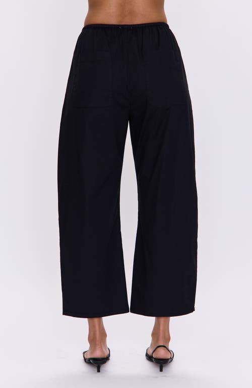 Pistola Theo Stretch Cotton Ankle Drawstring Pants In Blue