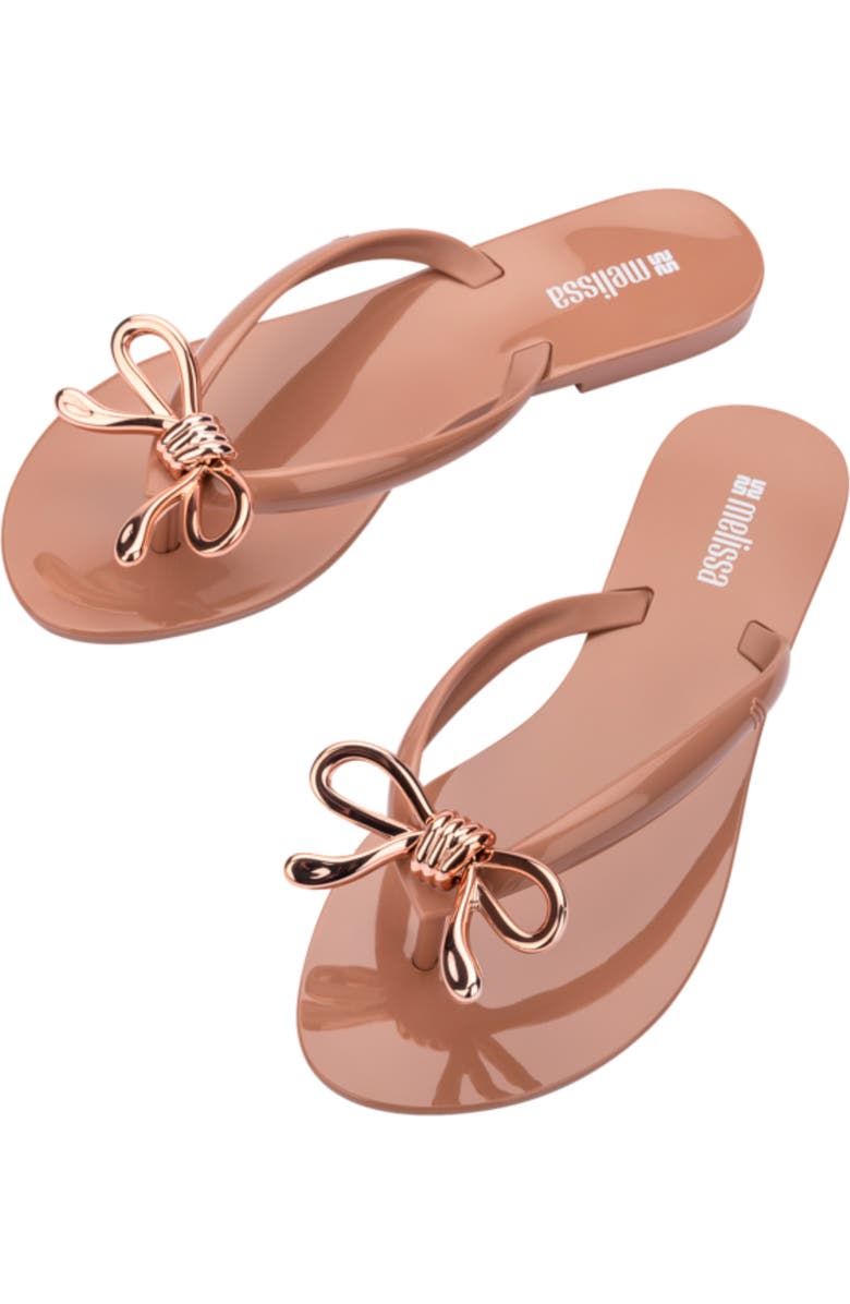 Melissa Harmonic Iris Flip Flop, Alternate, color, Brown