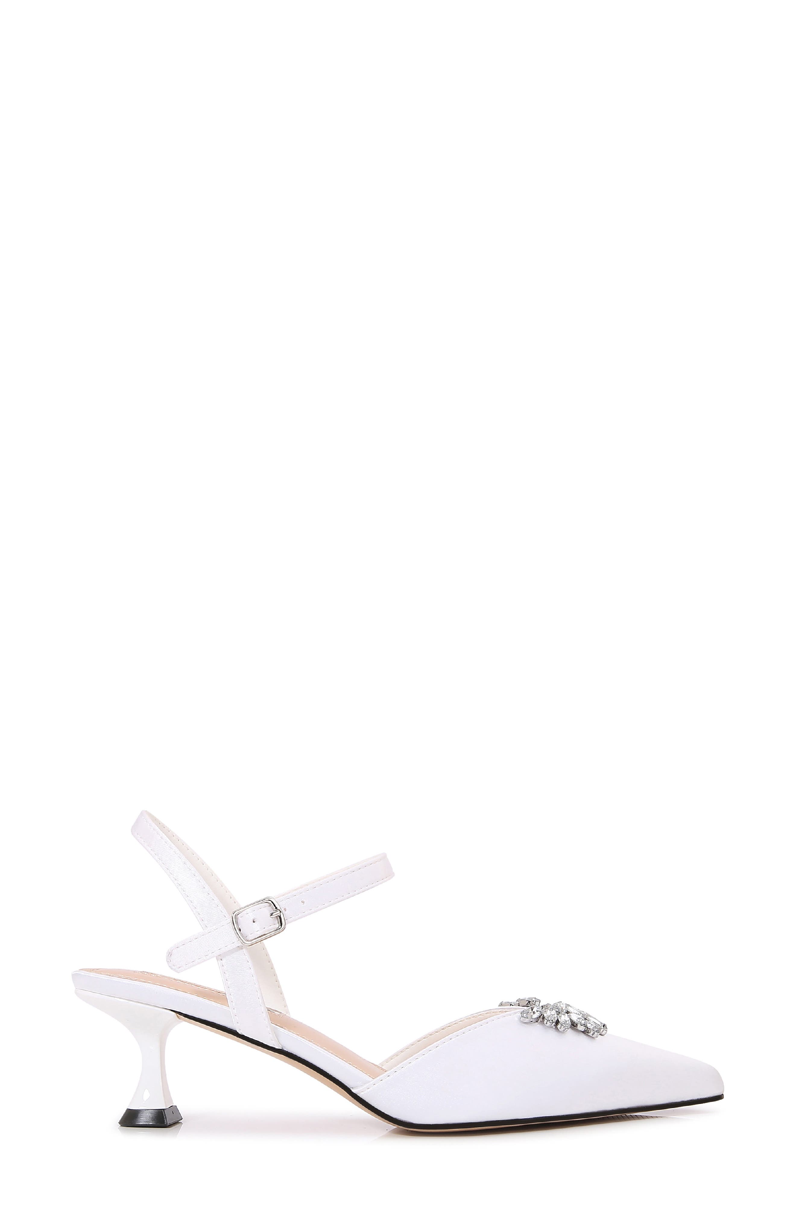 Classy Pointed Toe Pump, Alternate, color, WHITE