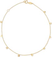 Bony Levy 14K Gold Disc Station Anklet