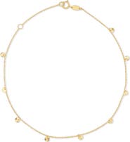 Bony Levy 14K Gold Disc Station Anklet