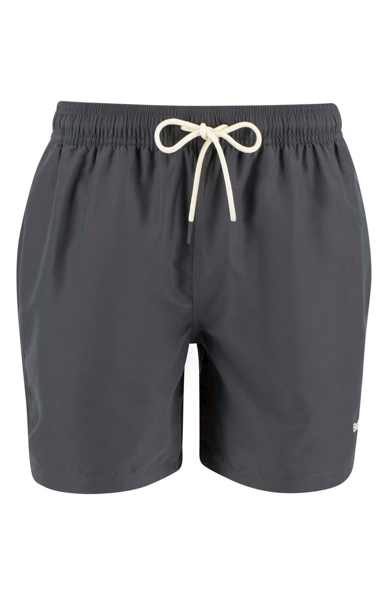 Barbour Water Reactive Leaf Print Swim Trunks, Alternate, color, 