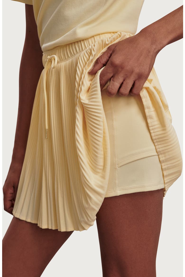 Davina Pleated High Waist Skort, Alternate, color, ANISE FLOWER
