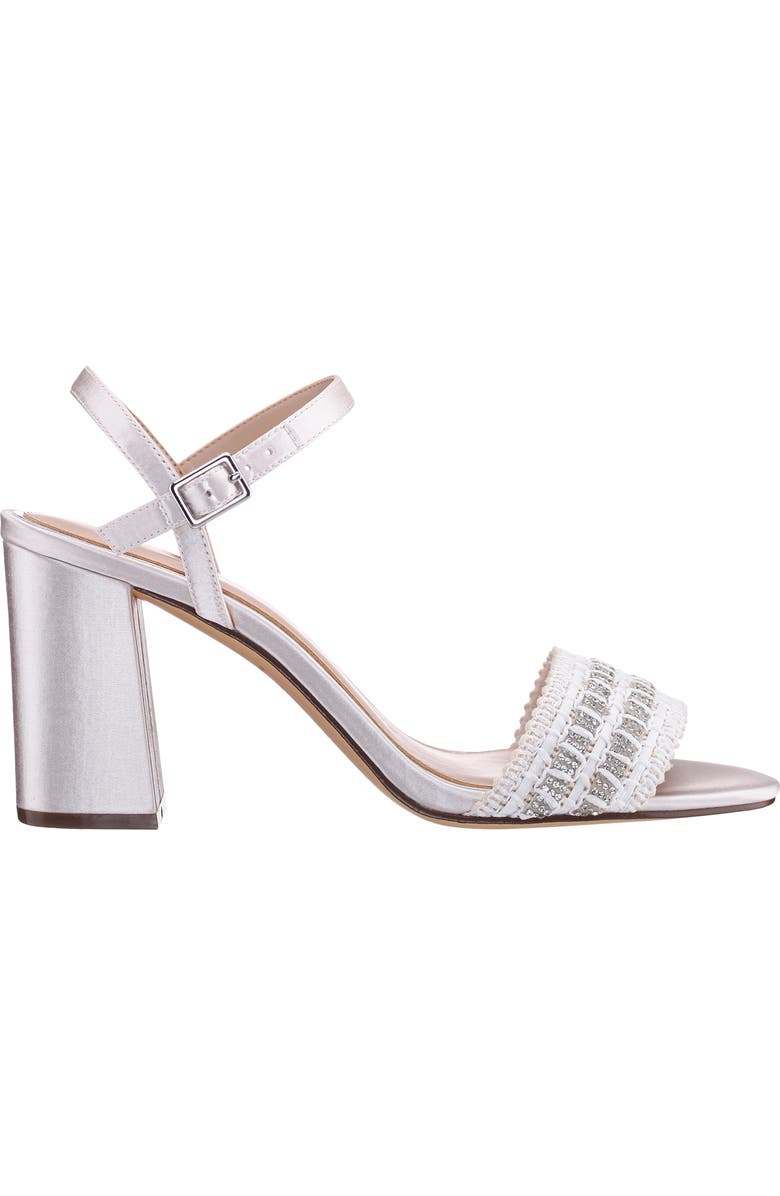 Nina Herma Ankle Strap Sandal, Alternate, color, Ivory