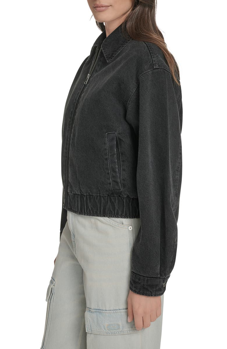 Levi's<sup>®</sup> Denim Bomber Jacket, Alternate, color, Black Denim