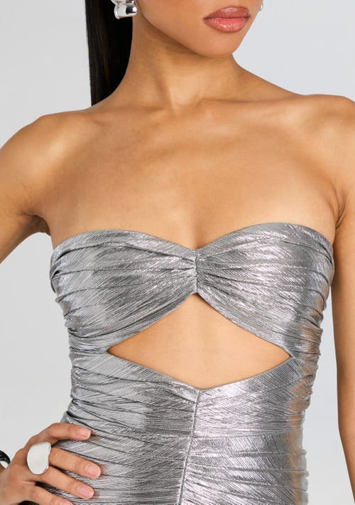 Retroféte Mallory Dress In Aluminium
