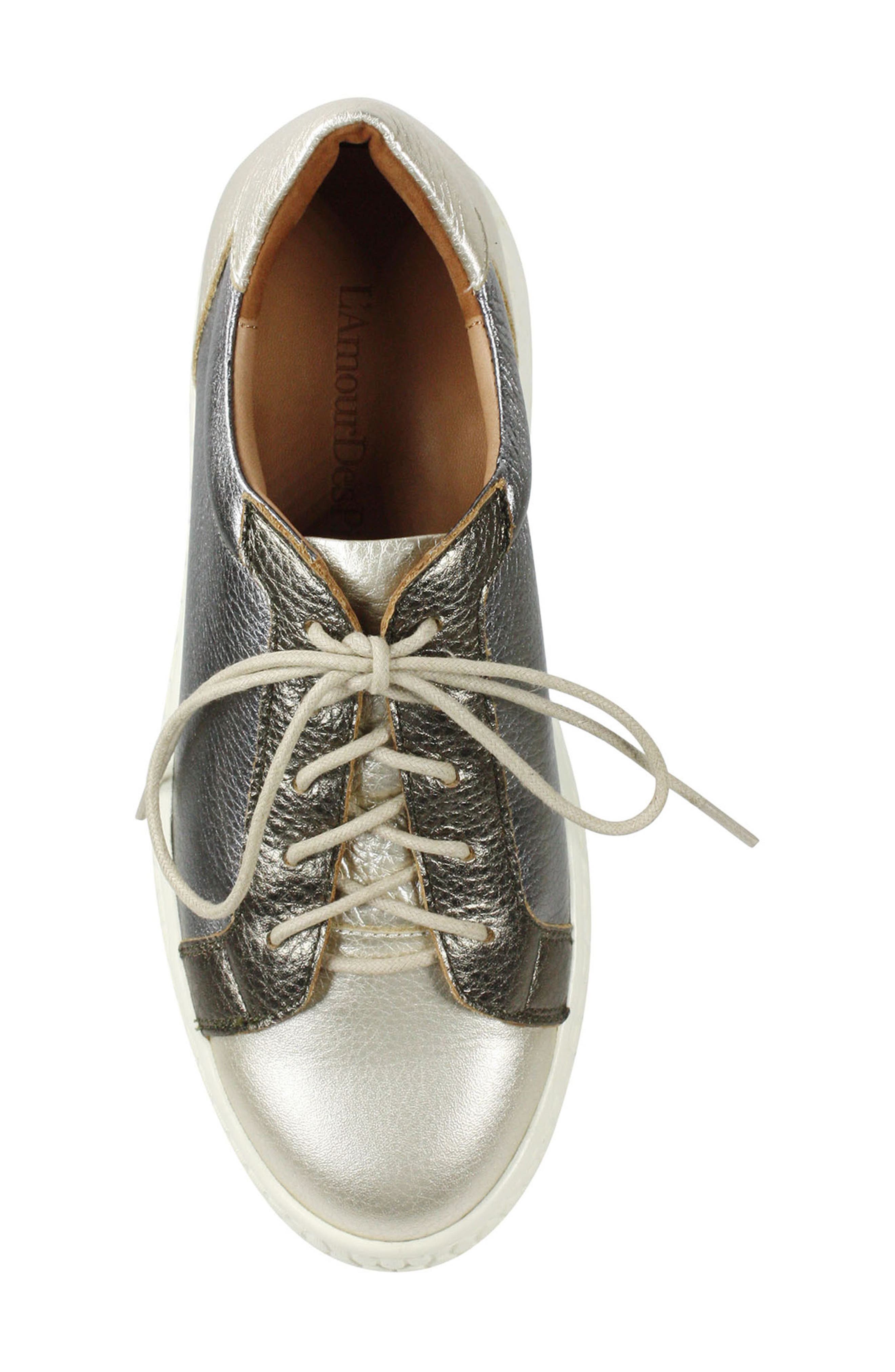 Zoyya Sneaker, Alternate, color, METALLIC MULTICOLOR LEATHER