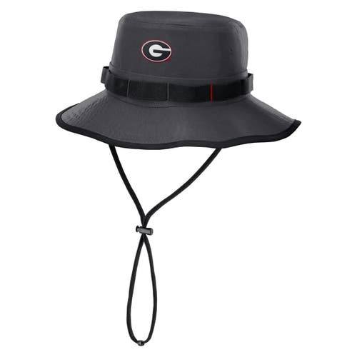 Nike Black Georgia Bulldogs 2025 Sideline Apex Boonie Bucket Hat In Black