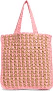 Collection XIIX Two-Tone Crochet Tote Bag