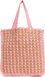 Collection XIIX Two-Tone Crochet Tote Bag