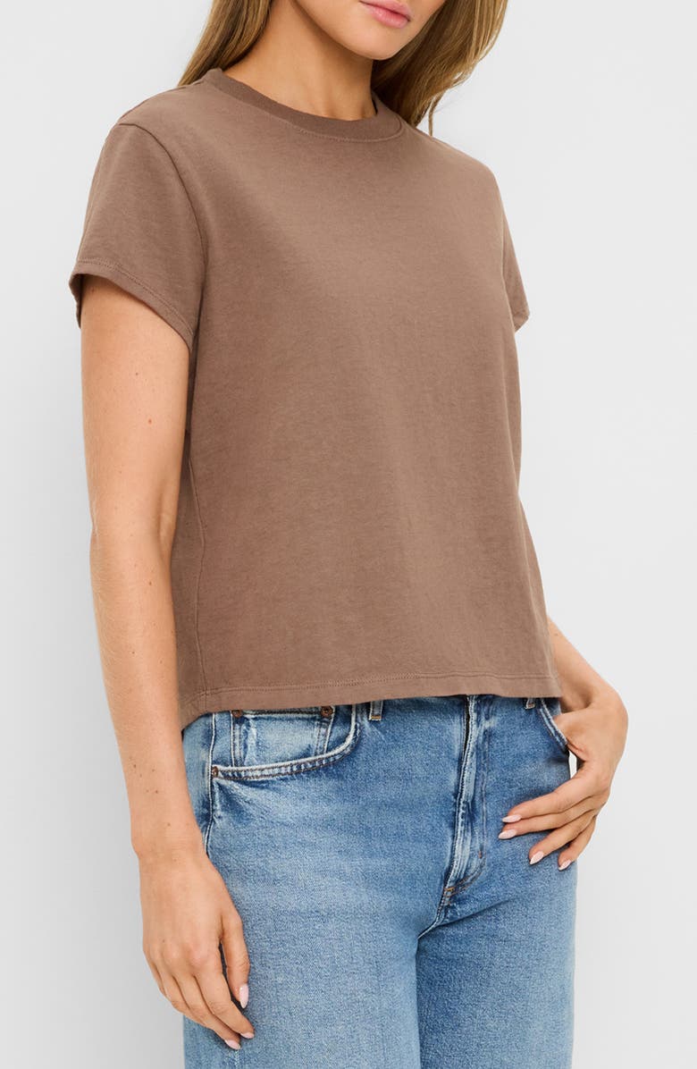 Michael Stars Solene Boxy Crewneck T-Shirt, Alternate, color, Quicksand