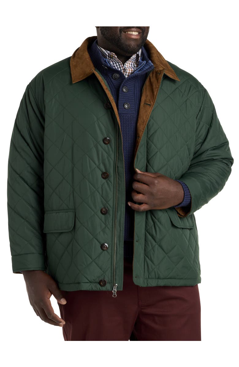 Oak Hill by DXL Quilted Walking Coat, Main, color, 