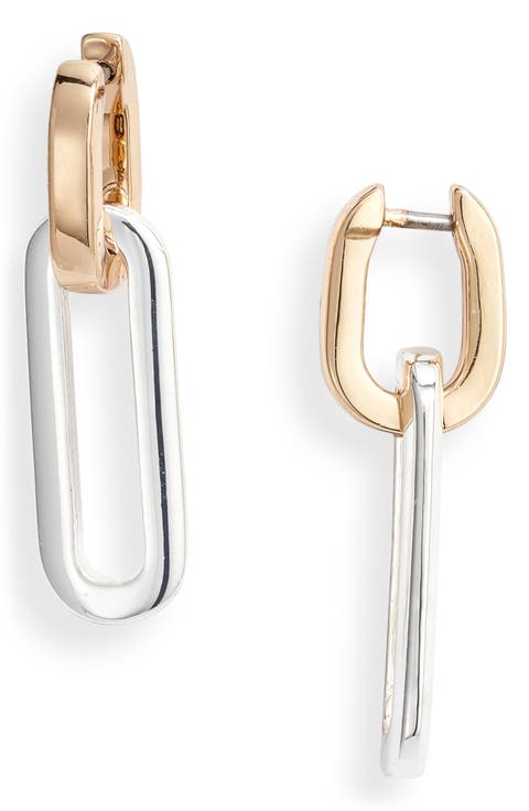 Teenie Detachable Link Drop Huggie Hoop Earrings