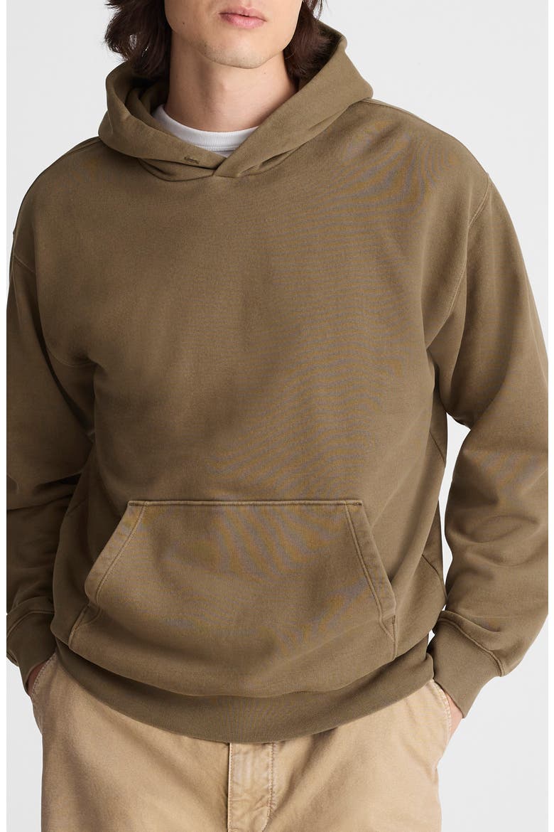 Woodland Brushed Terry Hoodie, Main, color, RAW UMBER