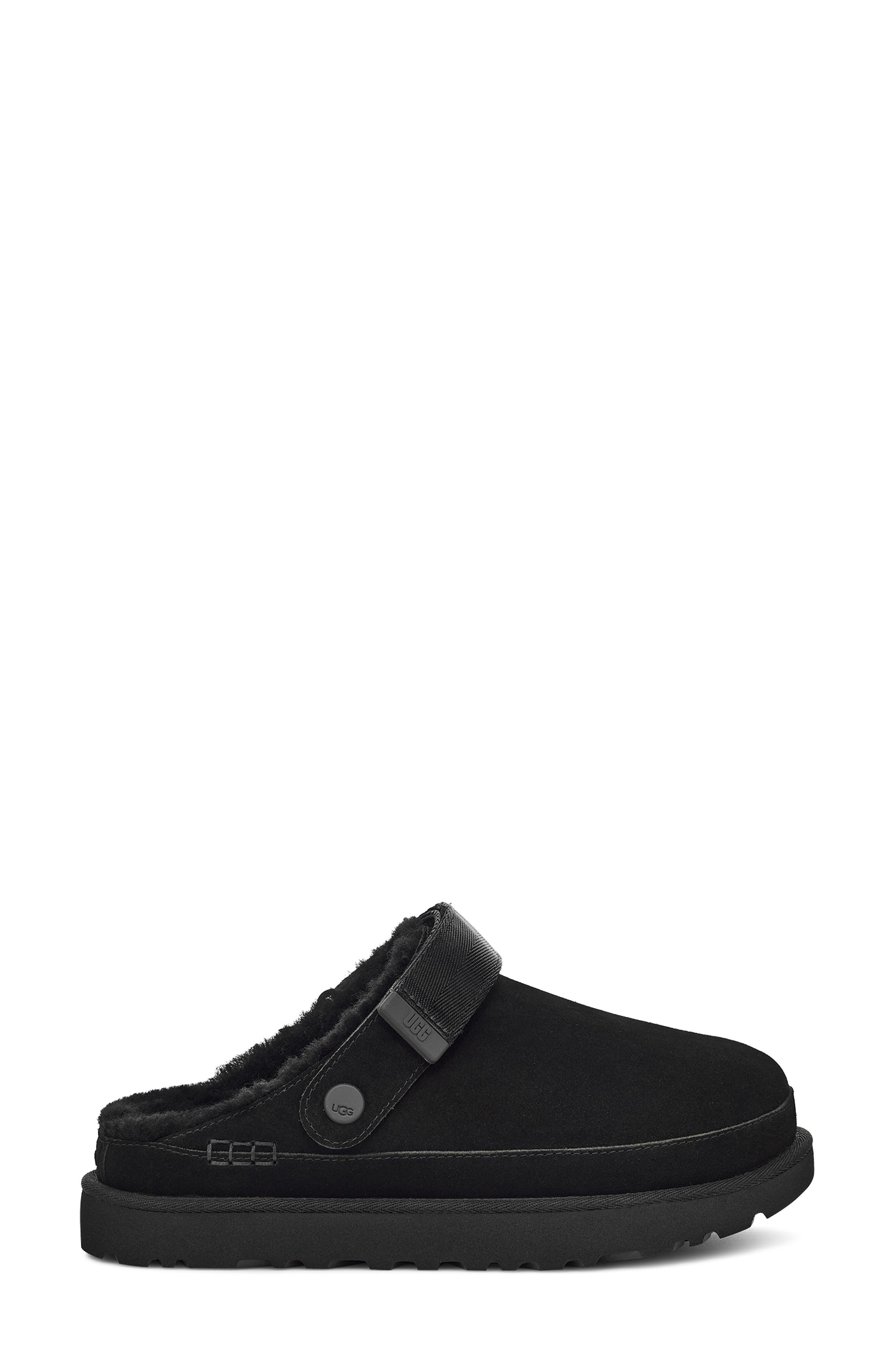 UGG<sup>®</sup> Goldenstar Cozy Clog, Alternate, color, Black