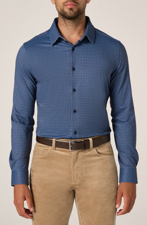 Alba Wrinkle Resistant Performance Button-Up Shirt