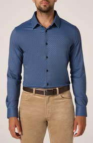7 Diamonds Alba Wrinkle Resistant Performance Button-Up Shirt