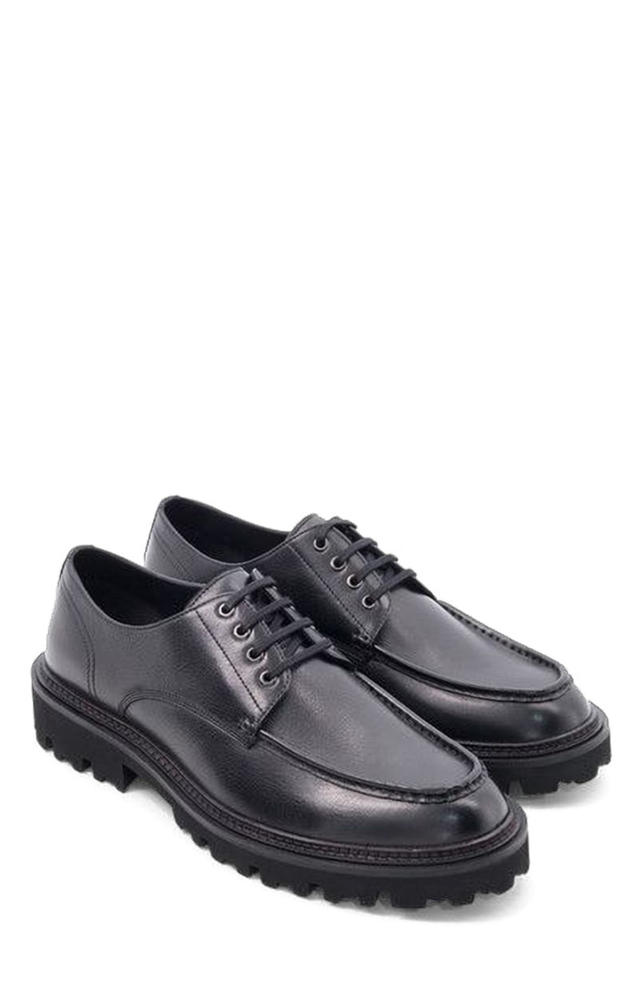 Anthony Veer Barret Moc Derby, Alternate, color, Black Leather