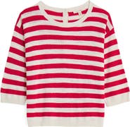 Seasalt Cornwall Knavock Stripe Organic Cotton & Linen Sweater