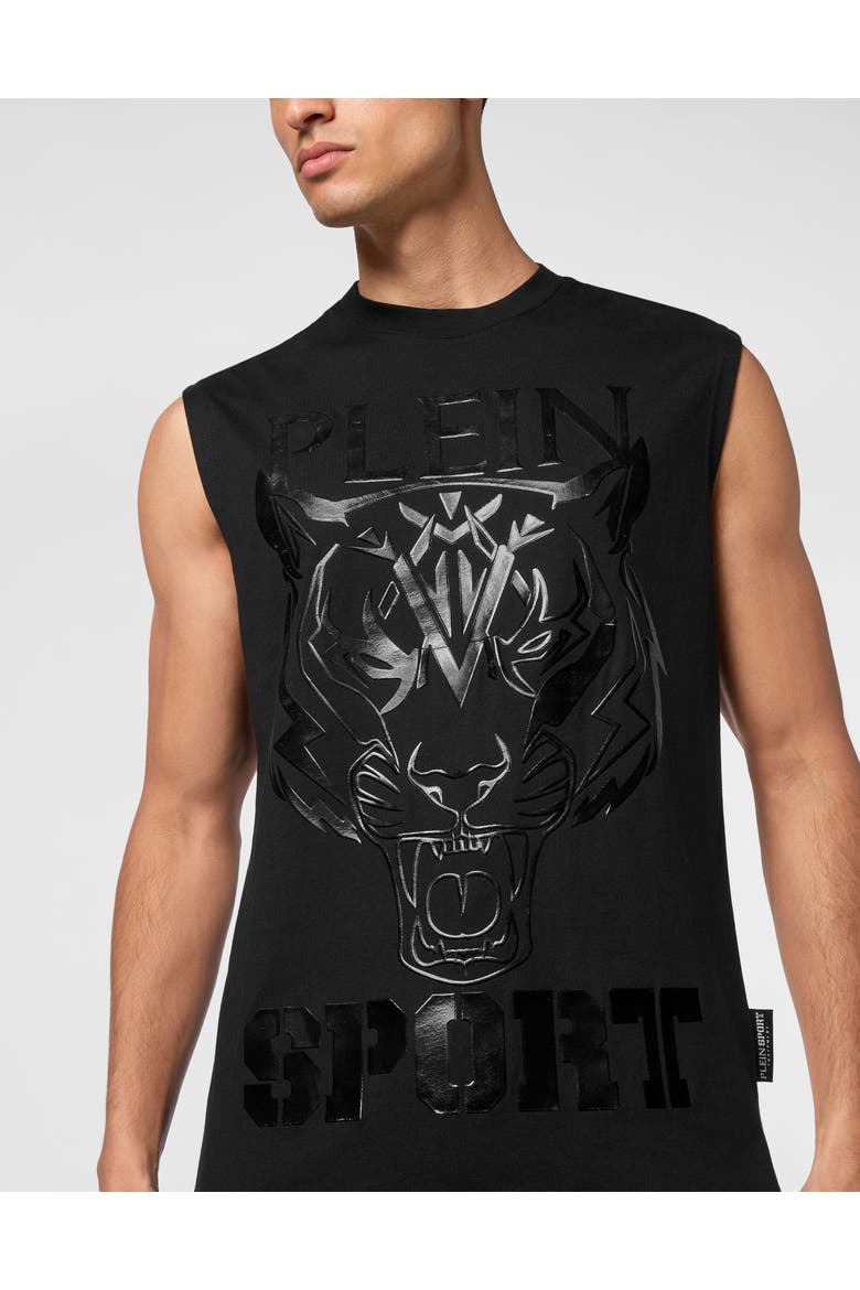 Tank Top Tiger Men, Alternate, color, black/black