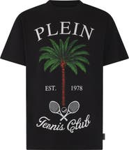 PHILIPP PLEIN Round Neck T-Shirt Tennis Club Stones Men