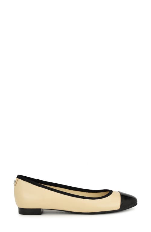 Nine West Ollin 9x9 Cap Toe Flat In Neutral