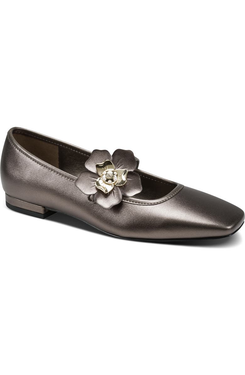 KARL LAGERFELD PARIS Sidra Mary Jane Flat, Main, color, Canyon Brown