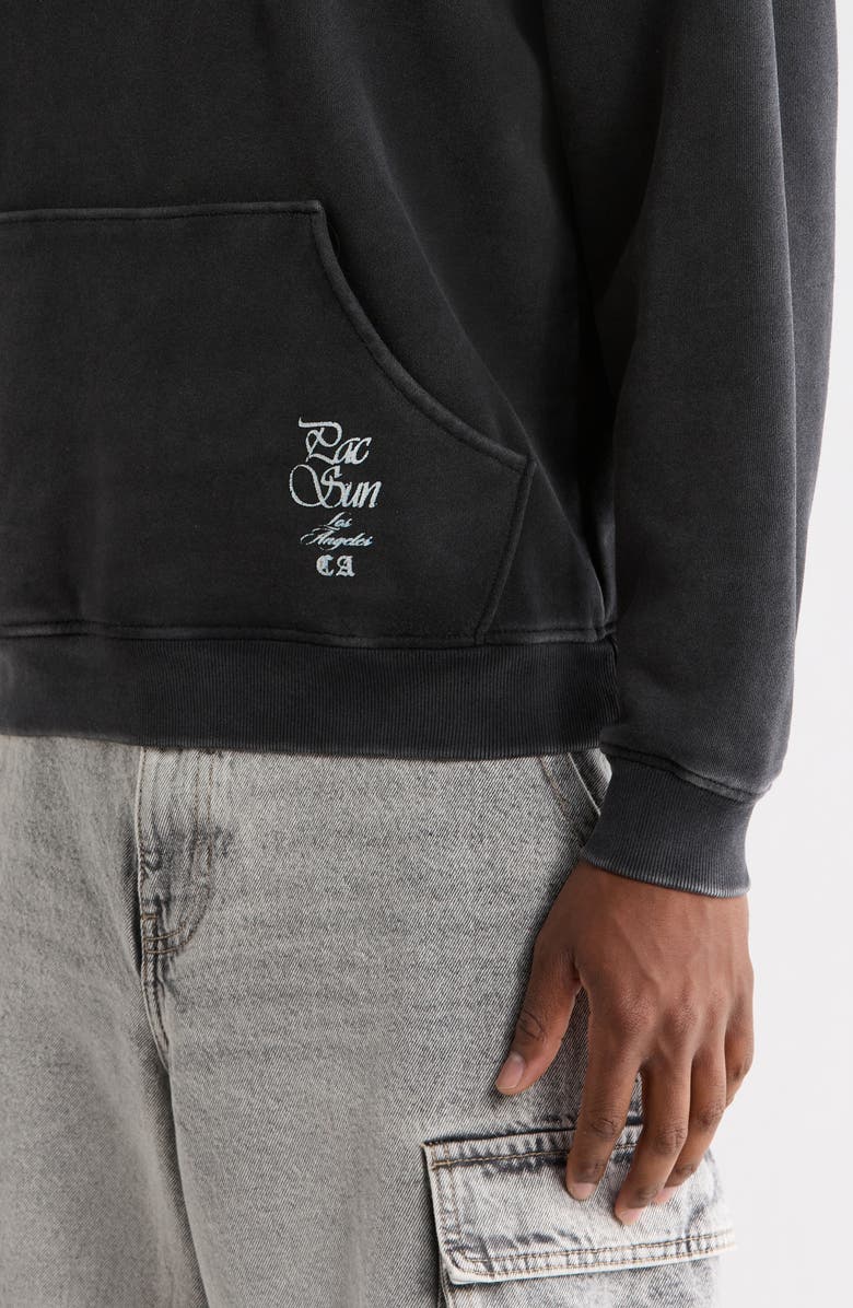 PacSun Into the Void Cotton Hoodie, Alternate, color, Black