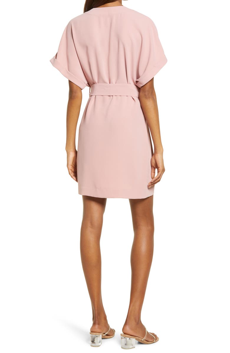 Charles Henry Dolman Wrap Dress, Alternate, color, Mauve