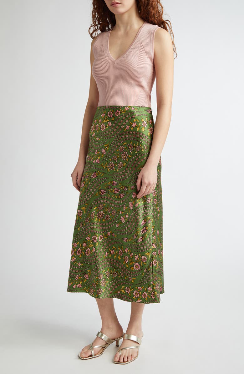 Veronica Beard Sid Directional Rib Sweater Tank, Alternate, color, Pink Clay